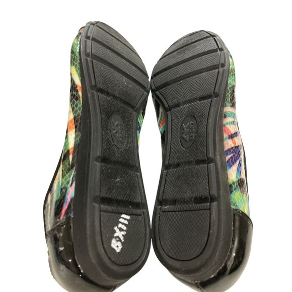Anne Klein sport akatalya Womens Size 7  Black Multicolor side bow Ballet Flats - Picture 7 of 8